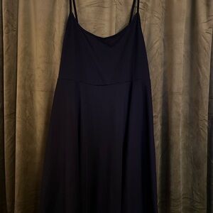 Elegant Black Spaghetti Strap Dress